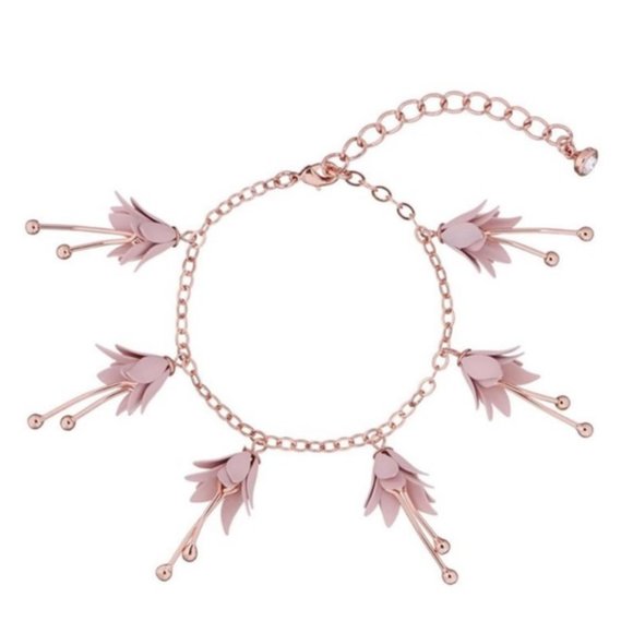 Ted Baker Fortina Fuchsia Drop Flower Bracelet - Picture 3 of 3